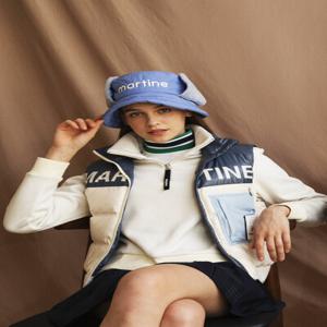 Color Block Down Vest_Ivory (Q0CV40161)