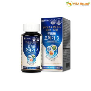 종근당건강 트리플 오메가3 60캡슐 x 1박스 멀티비타민 미네랄 눈건강 V