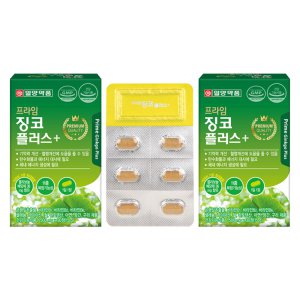 일양약품 프라임 징코플러스 500mg x 30정 2박스 11종복합기능성 비타민 (2개월분) V