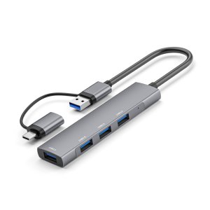 C타입 USB 듀얼 연결 USB3.0 4포트 멀티 허브 노트북 맥북 아이패드 태블릿 허브
