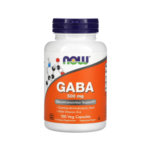 나우푸드 가바 GABA 비타민B6 500mg 100캡슐 감마 아미노부티르산