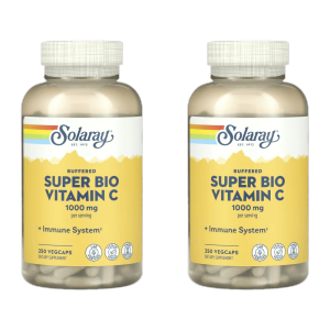 솔라레이 슈퍼 바이오 식물성 비타민C 500mg 250캡슐 2개 Super Bio