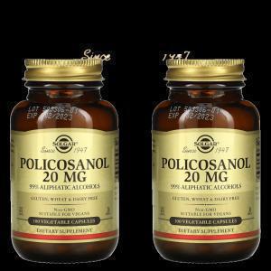 솔가 폴리코사놀 20mg 100캡슐 2개 쿠바산 사탕수수 폴리코사민 Policosanol