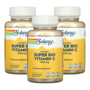 솔라레이 식물성 비타민C 500mg 100캡슐 3개 체리 아스코르브산 Super Bio