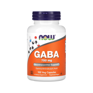 나우푸드 가바 GABA 750mg 100캡슐 감마 아미노부티르산