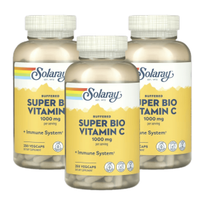 솔라레이 슈퍼 바이오 식물성 비타민C 500mg 250캡슐 3개 Super Bio