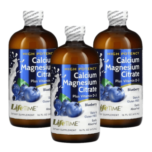 라이프타임 킬레이트 칼슘 마그네슘 블루베리 473ml 3개 액상형 칼맥 비타민D3