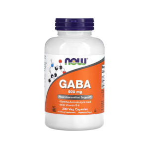 나우푸드 가바 GABA 비타민B6 500mg 200캡슐 감마 아미노부티르산