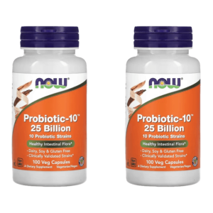 나우푸드 프로바이오틱10 100캡슐 2개 250억 유산균 Probiotic10