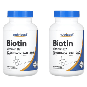 뉴트리코스트 비오틴 10000mcg 240캡슐 2개 Biotin