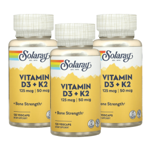 솔라레이 비타민D3 K2 120캡슐 3개 인산 칼슘 인 메나퀴논 Phosphorus