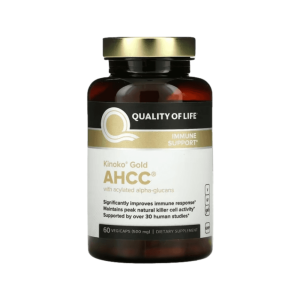 퀄리티오브라이프랩 키노코 골드 AHCC 60캡슐 담자균 덱스트린 셀룰로오스