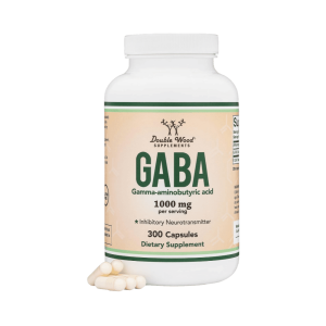 더블우드 가바 1000mg 300캡슐 GABA Gamma Aminobutyric Acid