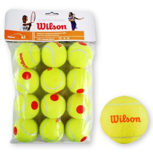 윌슨 스타터 게임볼 테니스공 12개입 주니어용 입문자용 오렌지