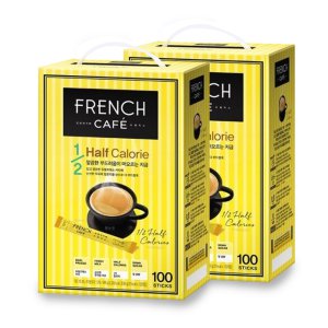 프렌치카페 커피믹스 1/2 하프칼로리 200T(100Tx2개)