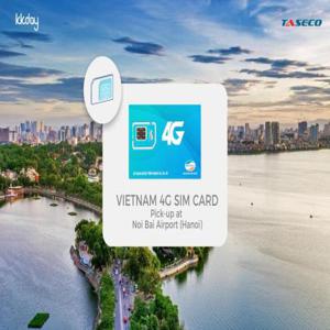 베트남 4G SIM 카드: 노이바이 국제공항에서 수령 - 고속 데이터 및 선택적 음성 통화/SMS 포함 | 하노이