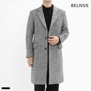 빌리버스 남자 울 코트 BVOT121 간절기 겨울 싱글 아우터