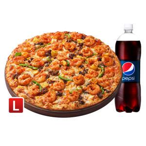 피자헛 케이준쉬림프 오리지널L+콜라1.25L
