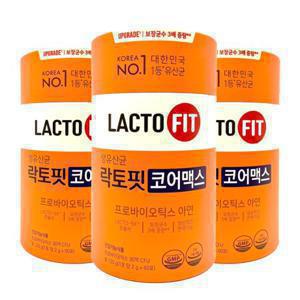  락토핏   종근당건강  락토핏 생유산균 코어맥스 프로바이오틱스 2g*60포 3통/리뉴얼제품