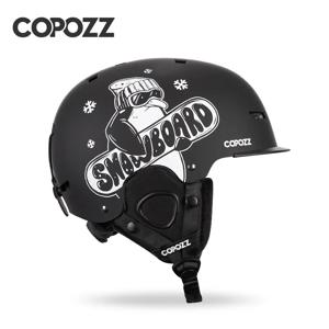 COPOZZ 인증받은 하프 커버 스키 헬멧, 안티 임팩트 스키 헬멧, 스노우보드 헬멧, 남녀공용, 신상