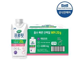 [매일유업] 셀렉스 웨이프로틴 드링크 복숭아 330ml 12팩