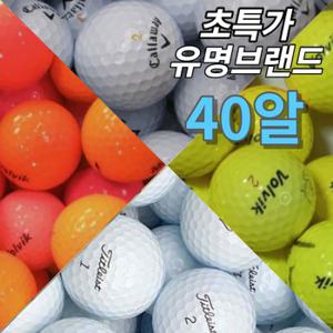 40알 메이저 유명브랜드 모음 라운딩 스크린 연습장 추천 컬러 화이트 골프 로스트 볼 공