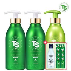 TS 골드플러스 샴푸 500g*2개+6g*8개+트리트먼트 500g+라퍼퓸샴푸100g