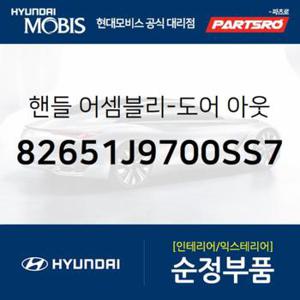 차문 외부 손잡이 (외캐치 도어캐치),운전석쪽 (82651J9700SS7) 코나 하이브리드 현대모비스 부품몰