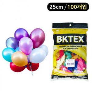 해피파티 실용적인 풍선 펄 라운드 25cm(100개입)(혼합)/BK