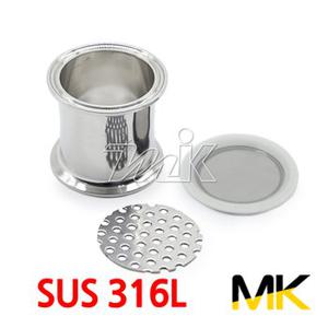쎄니타리 Sanitary 단관 스트레이너 겸용 2페럴 (실리콘 메쉬) (SUS316L) - 3S(실리콘250메쉬)