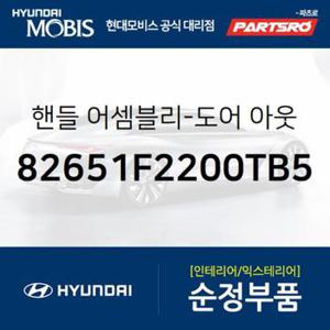 차문 외부 손잡이 (외캐치 도어캐치),운전석쪽 (82651F2200TB5) 아반떼AD 현대모비스 부품몰