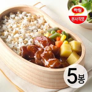 하림이닭 다이어트도시락 귀리잡곡밥과 화끈불닭 210g 5팩