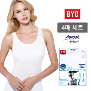 BYC 여성 에어로쉬 조끼런닝 4매세트