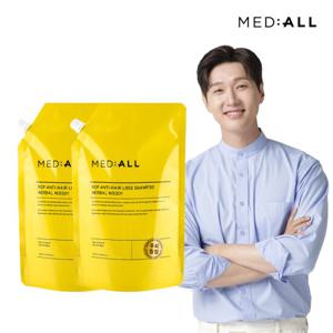 메디올 두피청정 탈모샴푸 리필용 1600ml 2개 (향선택)