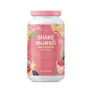 쉐이크 뮤즐리 식사대용 단백질 쉐이크 프로틴 딸기맛 750g 1통