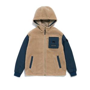 내셔널지오그래픽 키즈 N214KFT120 우븐 뽀글이 F-ZIP BEIGE