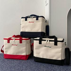 더클립 / 컬리 미디엄 캔버스 보냉백 피크닉 기저귀 가방