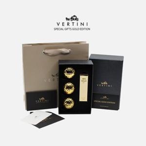 베르티니 황금 골프볼 3구 골드바 골프티 선물세트 VGOB02 홀인원기념품 골프티세트 골프공선물
