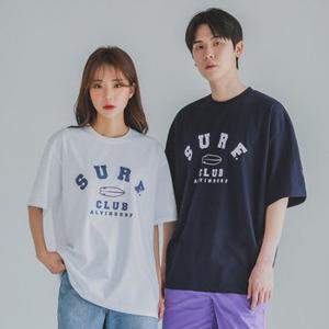 1300K 앨빈클로 SURF CLUB 오버핏 반팔티 AST4983  3 COLOR