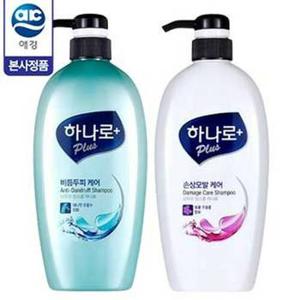 [하나로] 플러스 샴푸 680ml (비듬두피/손상모발) x 2개