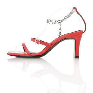[Meiel Dew] Chain Point Strap Sandals MD20SS1060 Red (S5590322)