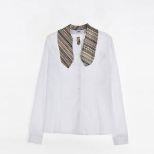 스트라이프 카라 블라우스 (서울관광고) 교복셔츠