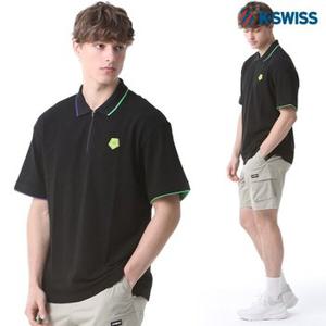 [케이스위스(K-SWISS)] 55주년 언발란스 컬러 지퍼 카라티