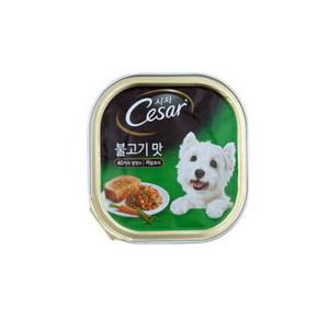 시저 강아지 간식사료 불고기 100g X ( 3매입 )