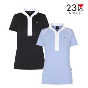 [23구골프] 여성 애리변형 메쉬패치 티셔츠 EL2LTH035