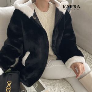 KARRA 카인드배색후드에코퍼퍼자켓_A3F1561