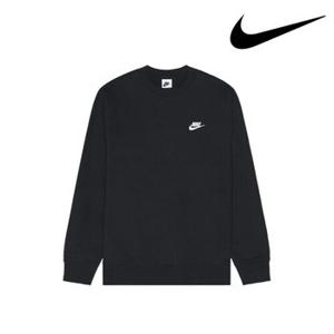 [NIKE] 나이키 스포츠웨어 클럽 플리스 크루 맨투맨 BV2663_BLACK