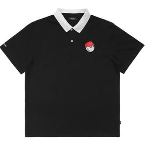말본골프 반팔 셔츠 신상 남성용 블랙 골프웨어 티셔츠 Roses