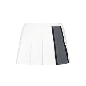 Logo Point Pleats Culotte_O/White