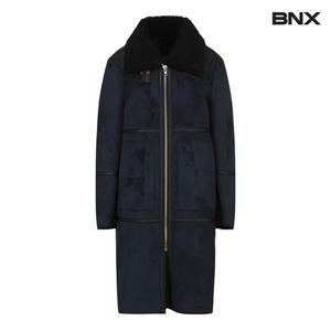 [BNX]덤블링 양털 무스탕 하이넥 롱 코트 (BV4CT005L0)
